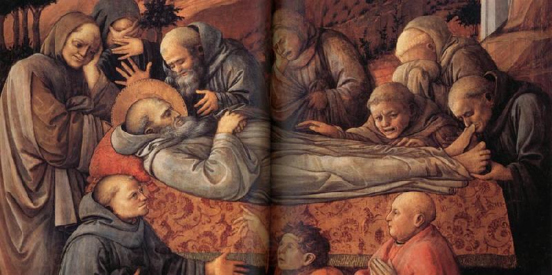 Fra Filippo Lippi Details of The Death of St Jerome. Norge oil painting art
